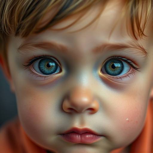 Close-up portrait of a child with bright, curious eyes, demonstrating the power of natural light